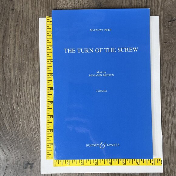 Turn of the Screw Sheet Music Myfanwy Piper Libretto New Hal Leonard Britten - Picture 5 of 5